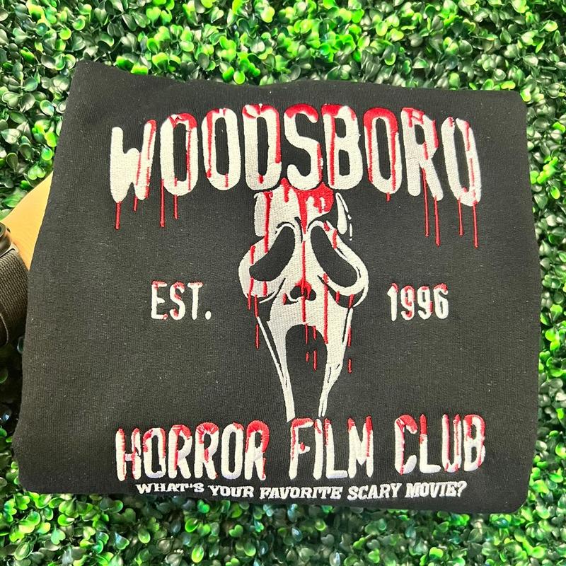 Fifaytech™ Ghost Halloween embroidey crew-neck Sweatshirt