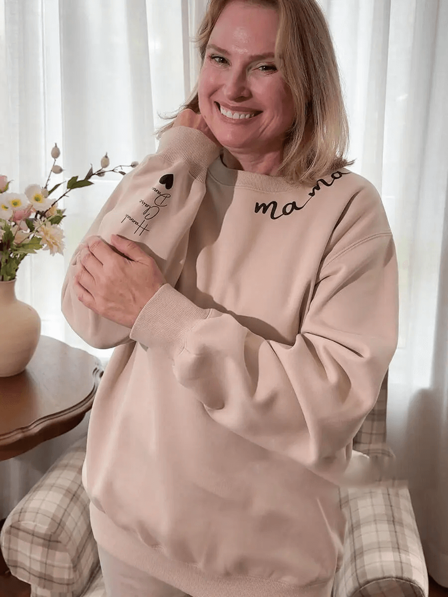 Fifaytech™ ❤️Custom Embroidered Mama Sweatshirt/Hoodie❤️