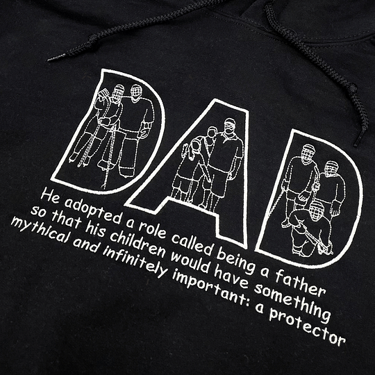 Fifaytech™ Embroidered "DAD" Hoodie Sweatshirt