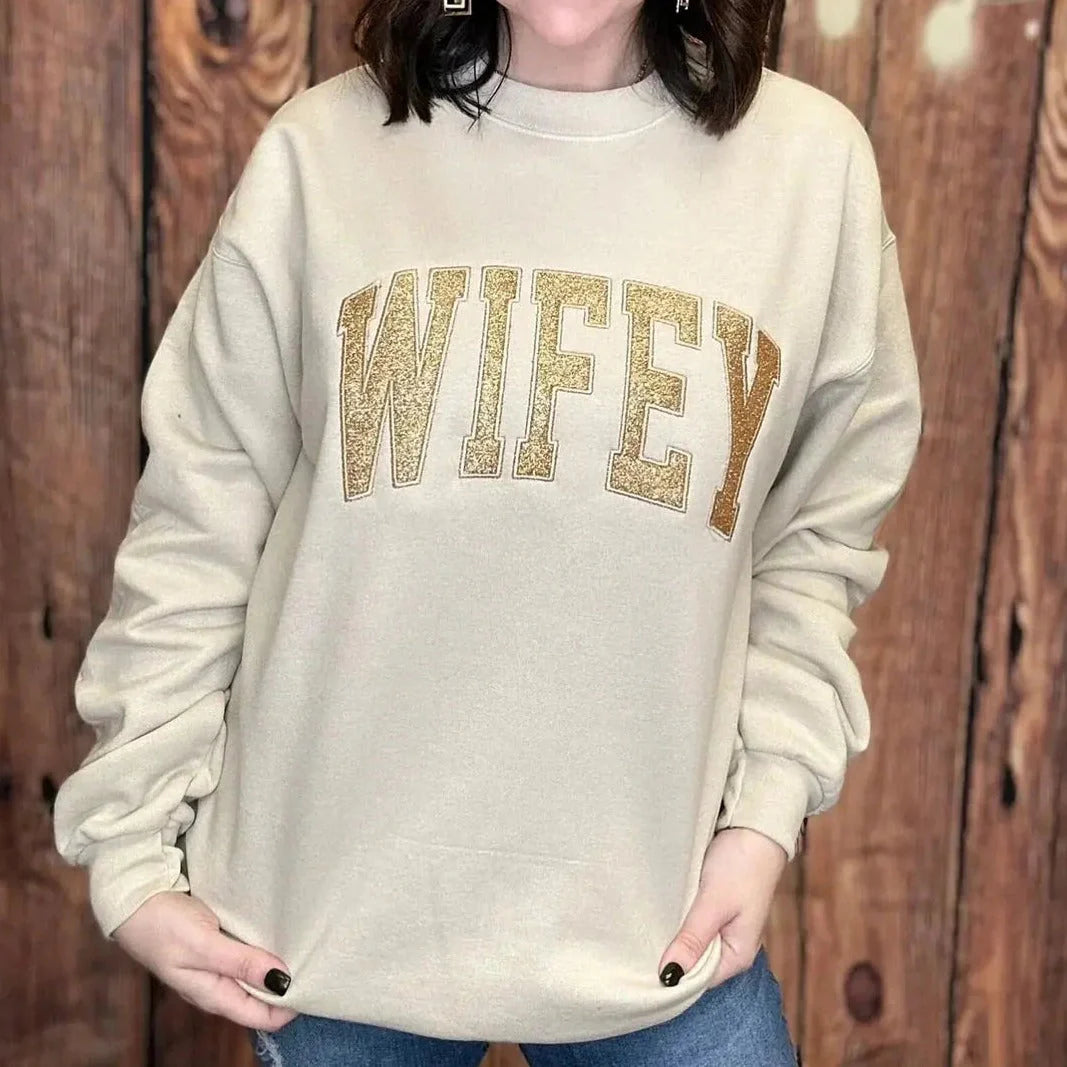Fifaytech™ Custom Glitter Mama Sweatshirt