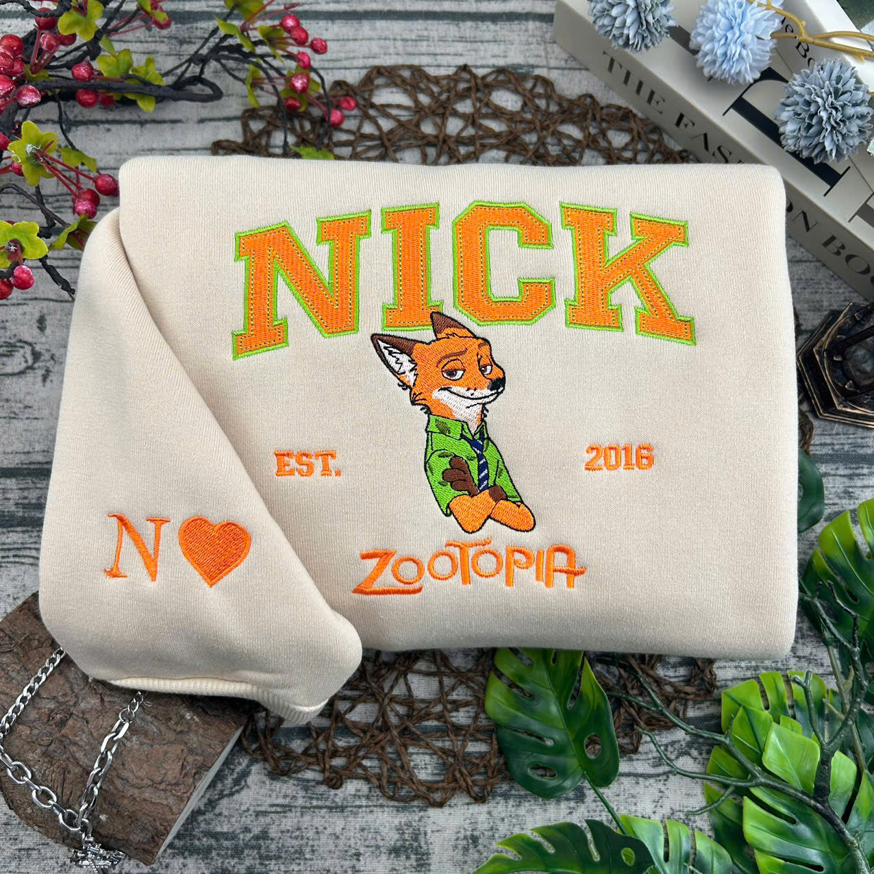 Fifaytech™ Nick & Judy Embroidered Sweatshirts set
