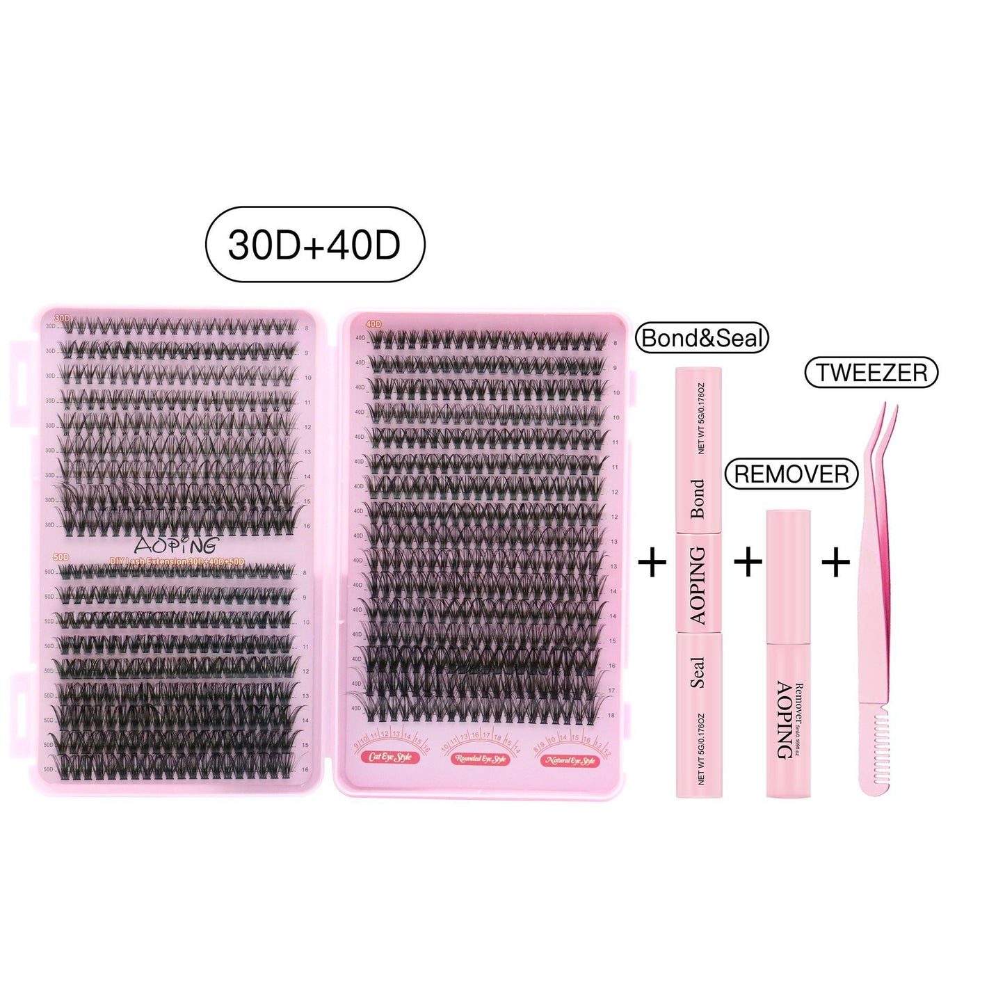 Fifaytech™ 30D40D eyelashes 4PC set