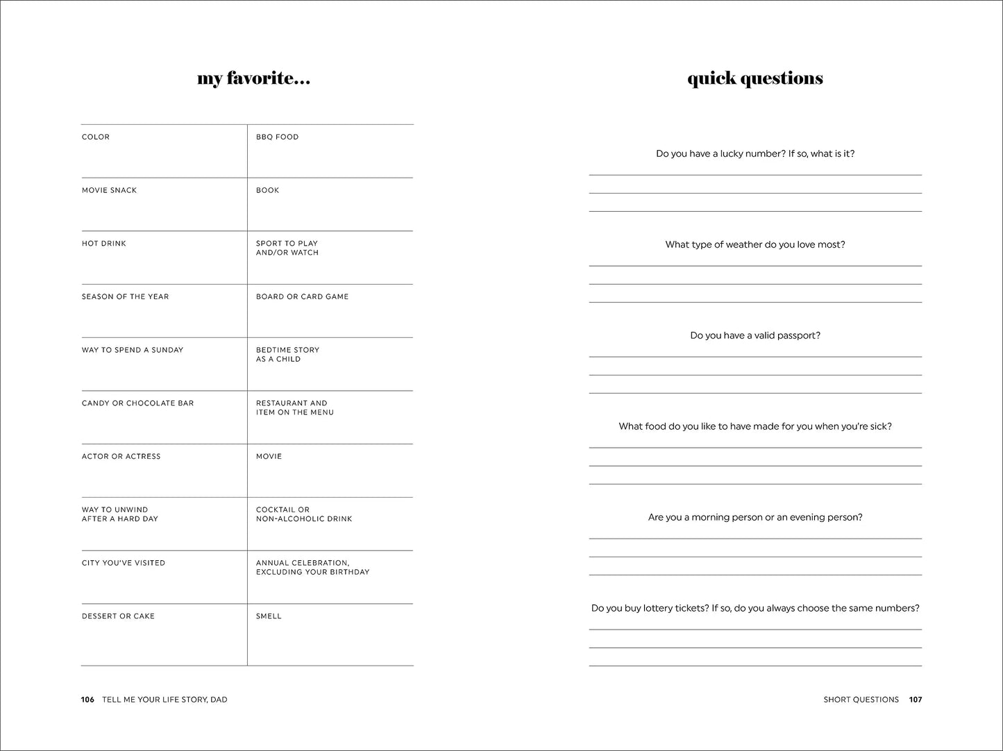 Fifaytech™ Tell Me Your Life Story, Dad