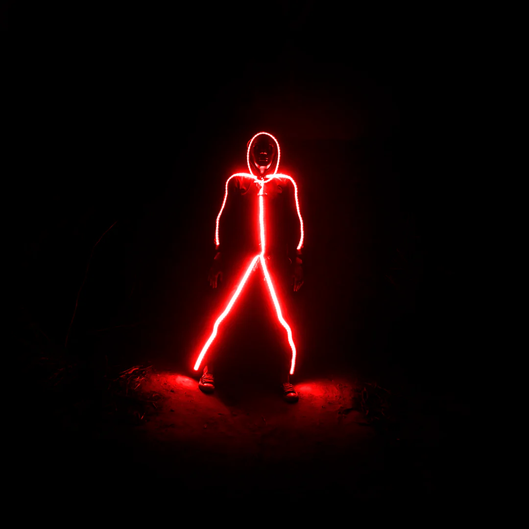 Fifaytech™ Kids/Adult LED stickman costume