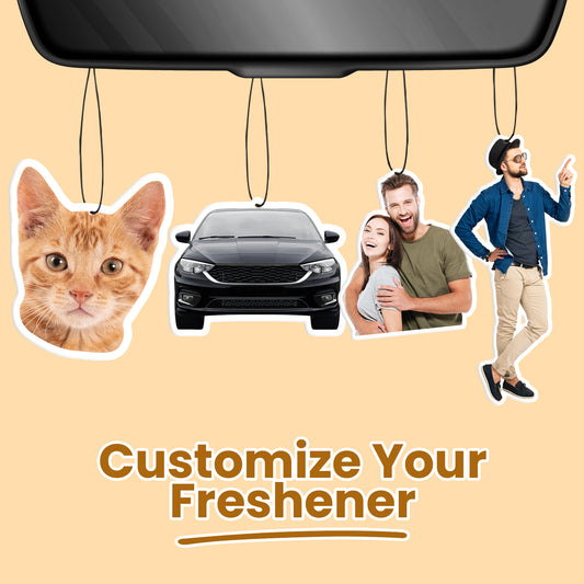 Fifaytech™ Custom Car Air Freshener - Face / Other Shape