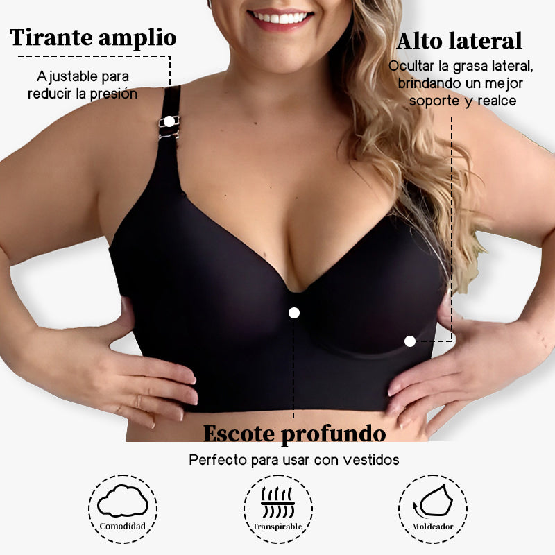 🔥🔥Compra 1 y llévate 1 gratis: sujetador push-up que suaviza la espalda 