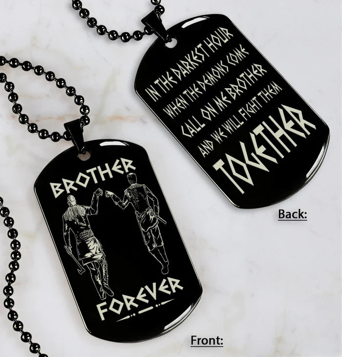 Fifaytech™ 🔥Spartan Custom Engraved Black Dog Tags