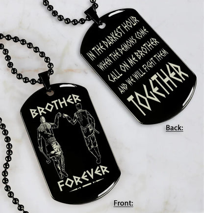 Fifaytech™ 🔥Spartan Custom Engraved Black Dog Tags