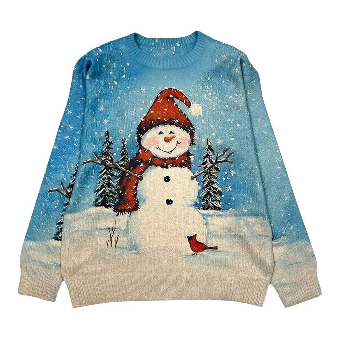 Fifaytech™ Ugly Holiday Sweater With Christmas Snowman