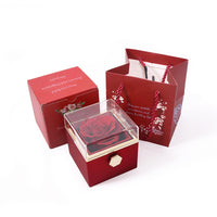 Fifaytech™ Preserved Flower Rotating Surprise Gift Box