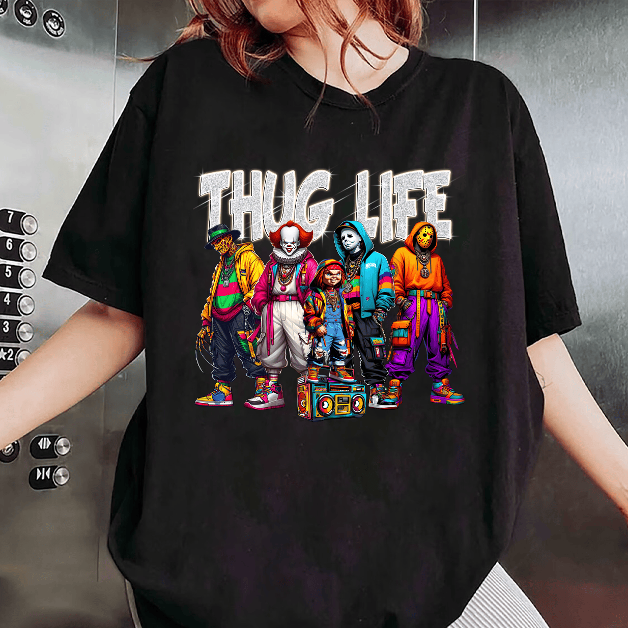 Fifaytech™ Thuglife Horror Halloween Shirt Sweatshirt Hoodie