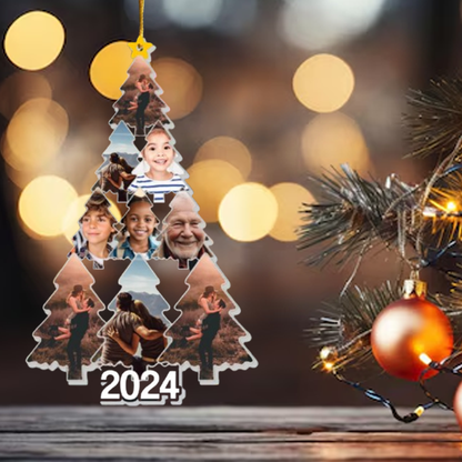 Fifaytech™ Acrylic Christmas tree with photos Christmas Ornament