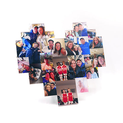 Fifaytech™Custom Heart Shape Photo Collage Lamp