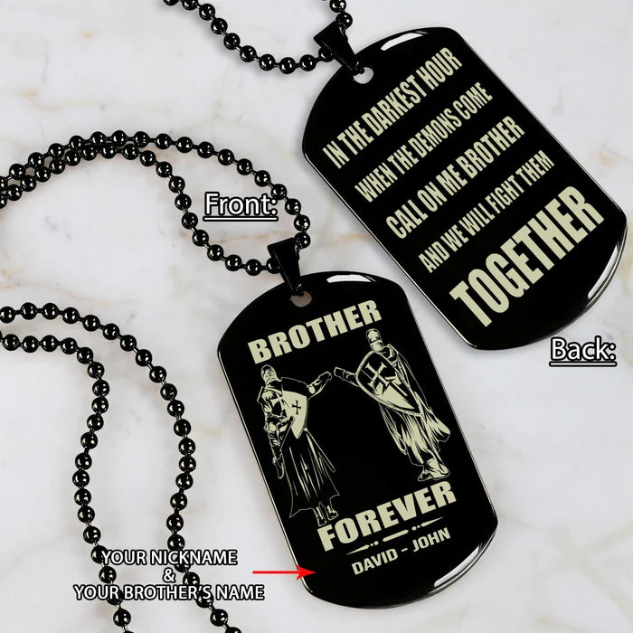 Fifaytech™ 🔥Spartan Custom Engraved Black Dog Tags