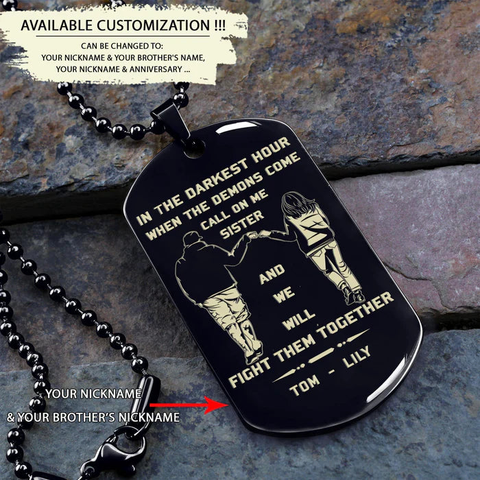 Fifaytech™ 🔥Spartan Custom Engraved Black Dog Tags