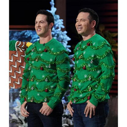 Fifaytech™ Ugly Christmas Sweater Gaudy Garland Green Ornament