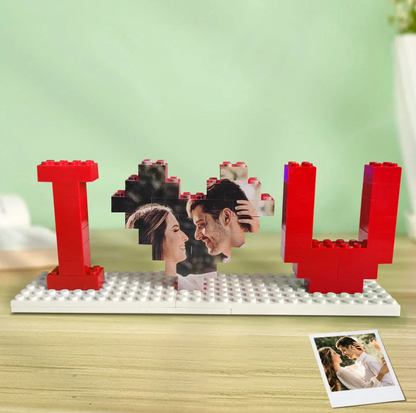 Fifaytech™ Personalised Brick Puzzles Photo Block Gifts for Lovers