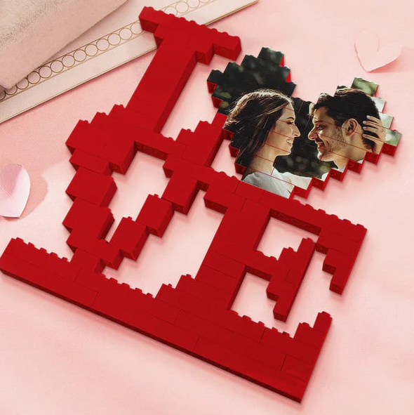 Fifaytech™ Personalised Brick Puzzles Photo Block Gifts for Lovers