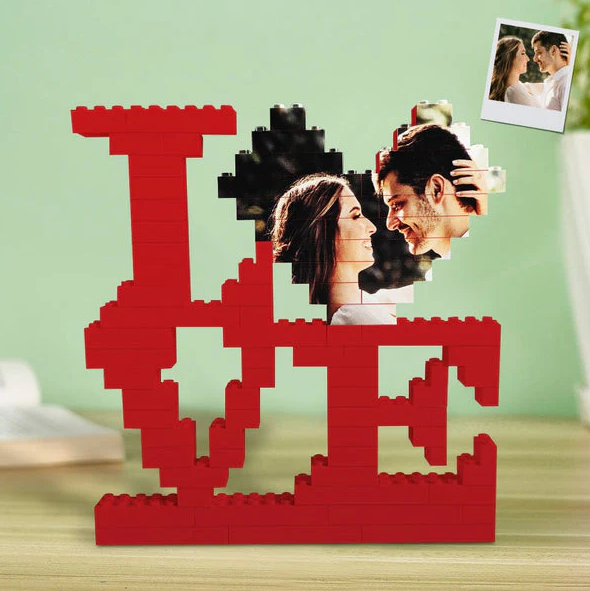 Fifaytech™ Personalised Brick Puzzles Photo Block Gifts for Lovers