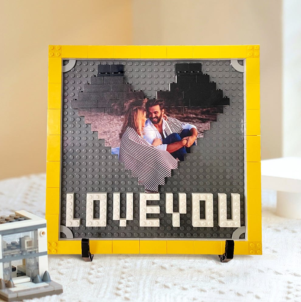 Fifaytech™ Personalised Brick Puzzles Photo Block Gifts for Lovers