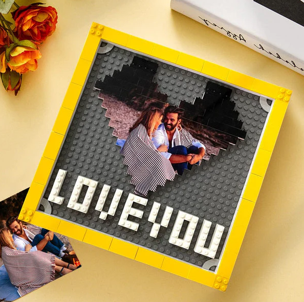 Fifaytech™ Personalised Brick Puzzles Photo Block Gifts for Lovers