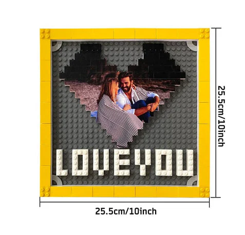 Fifaytech™ Personalised Brick Puzzles Photo Block Gifts for Lovers