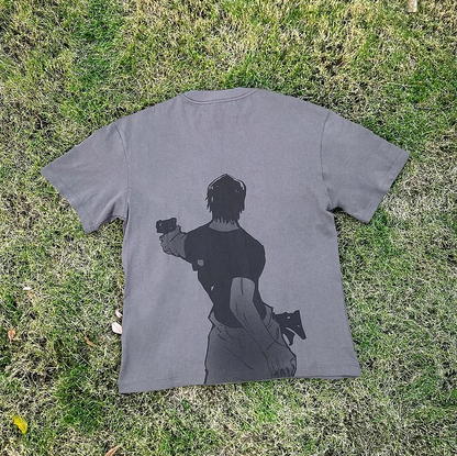 Fifaytech™ Tragic Destiny Toji Riko Spray-painted T-shirt