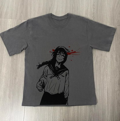 Fifaytech™ Tragic Destiny Toji Riko Spray-painted T-shirt