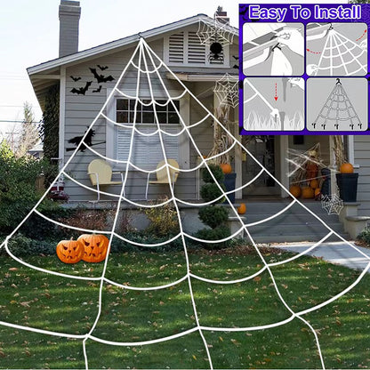 Fifaytech™ Halloween Purple Lighted Spider Web-🔥Limited-time offer！