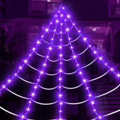 Fifaytech™ Halloween Purple Lighted Spider Web-🔥Limited-time offer！