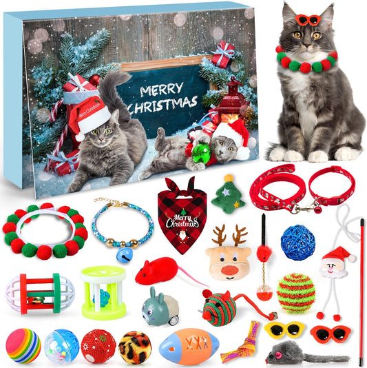 Fifaytech™ 2025 Christmas Kitten Advent Calendar（24Pcs）