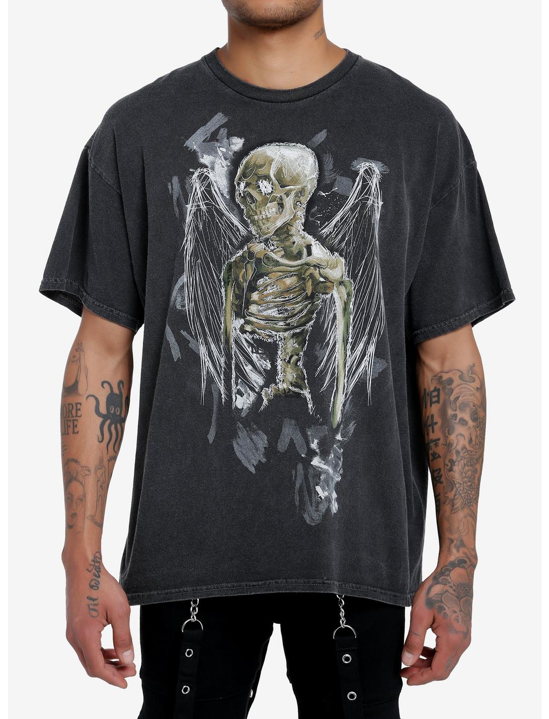 Fifaytech™ Winged Skeleton Oversized T-Shirt