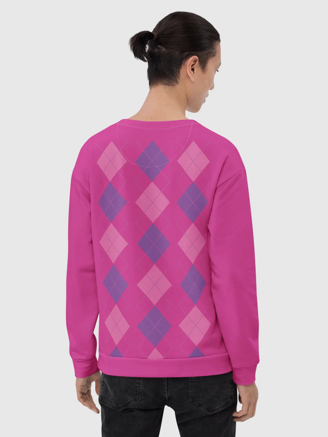 Fifaytech™ KPop Demon Hunters Baby Saja's Argyle Crewneck Sweatshirt
