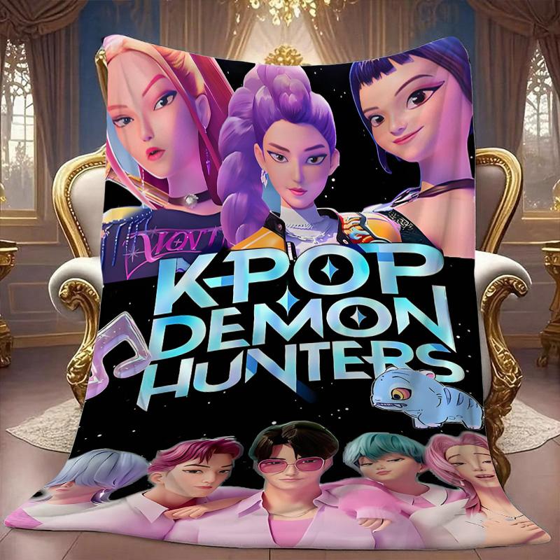 Fifaytech™ Kpop Demon Hunters Inspired Flannel Blanket