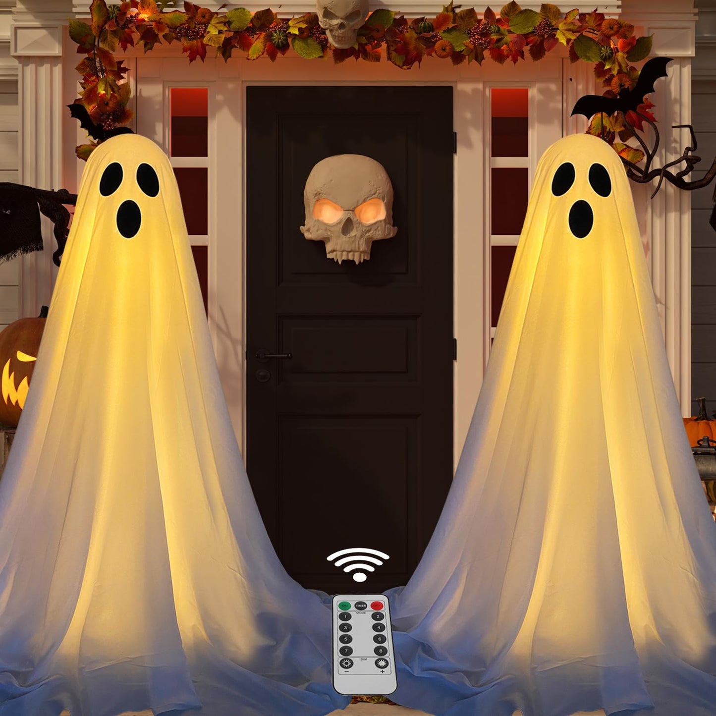 Fifaytech™ 2 Packs Halloween Decorations Outdoor