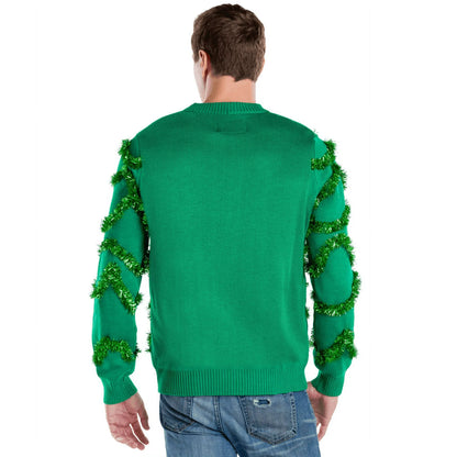 Fifaytech™ Ugly Christmas Sweater Gaudy Garland Green Ornament