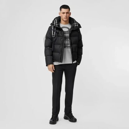 BURBERRY - Convertible Canvas-Trimmed Quilted Nylon Hooded Down Jacket - Black