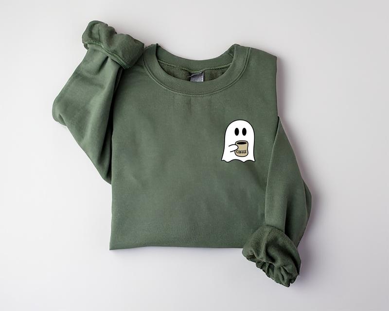 Fifaytech™ Cute Halloween Spooky Coffee Sweatshirt