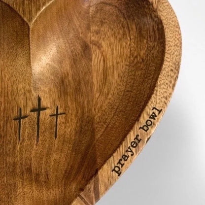 Fifaytech™ New Heart Prayer Bowl Modern Cross religious gifts