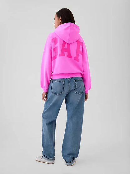 Fifaytech™ Pink Arch Crop Hoodie