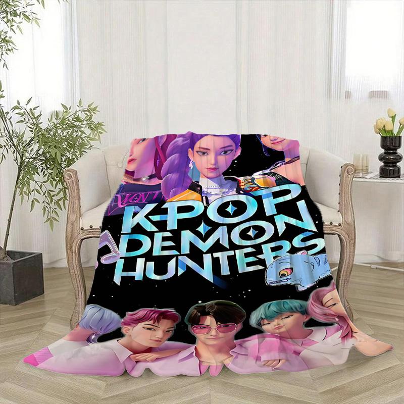 Fifaytech™ Kpop Demon Hunters Inspired Flannel Blanket