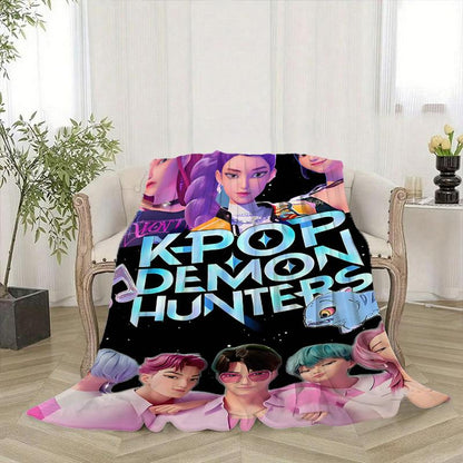 Fifaytech™ Kpop Demon Hunters Inspired Flannel Blanket