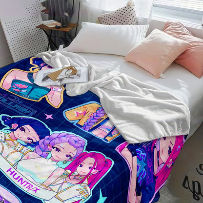 Fifaytech™ Kpop Demon Hunters Inspired Flannel Blanket