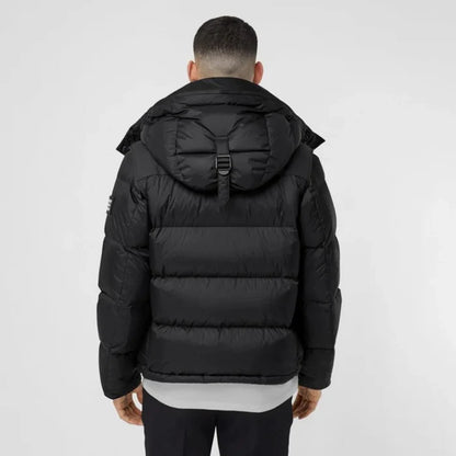 BURBERRY - Convertible Canvas-Trimmed Quilted Nylon Hooded Down Jacket - Black