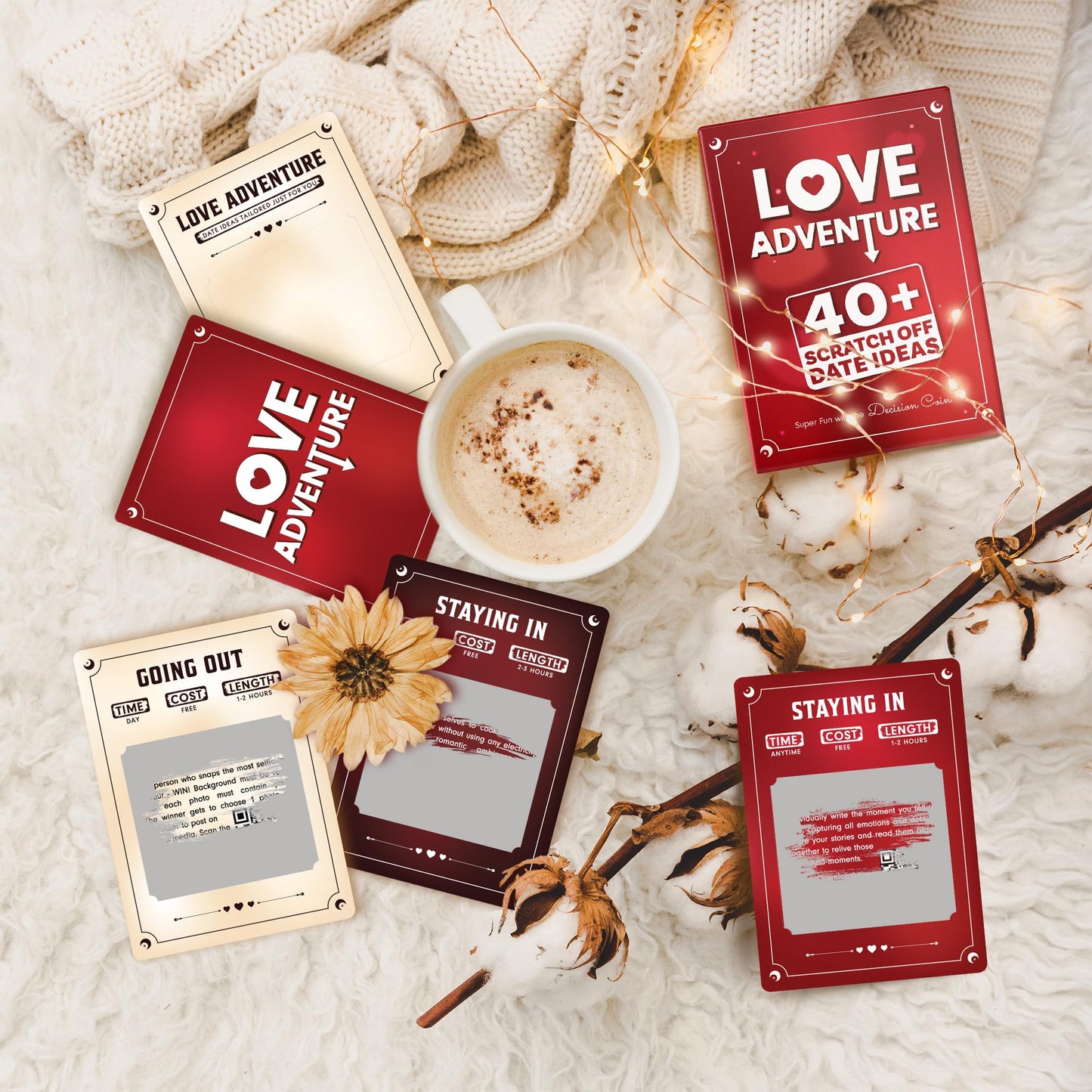 Fifaytech™ 40 Fun and Romantic Scratch Off Date Adventure Ideas