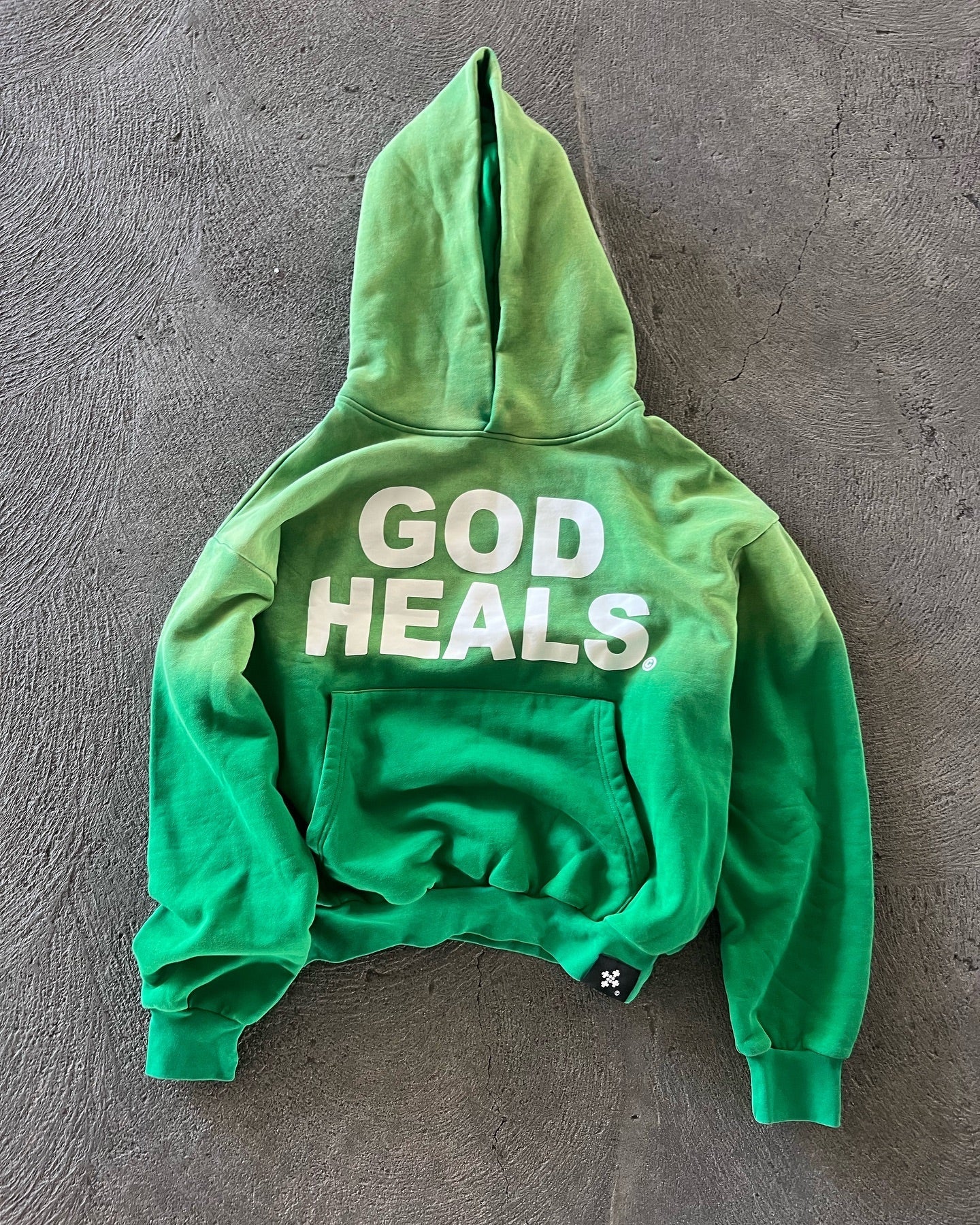 Unisex Gott heilt Hoodie-Vintage Farbverlauf Mode 