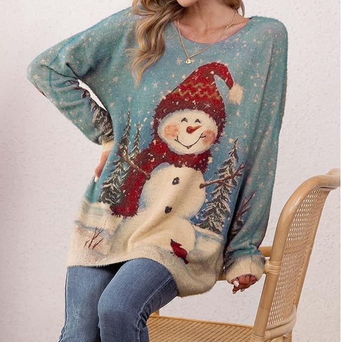 Fifaytech™ Ugly Holiday Sweater With Christmas Snowman