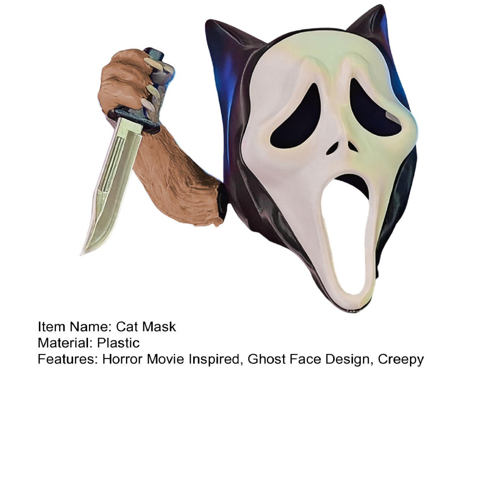 Fifaytech™ Halloween scary mask for cat
