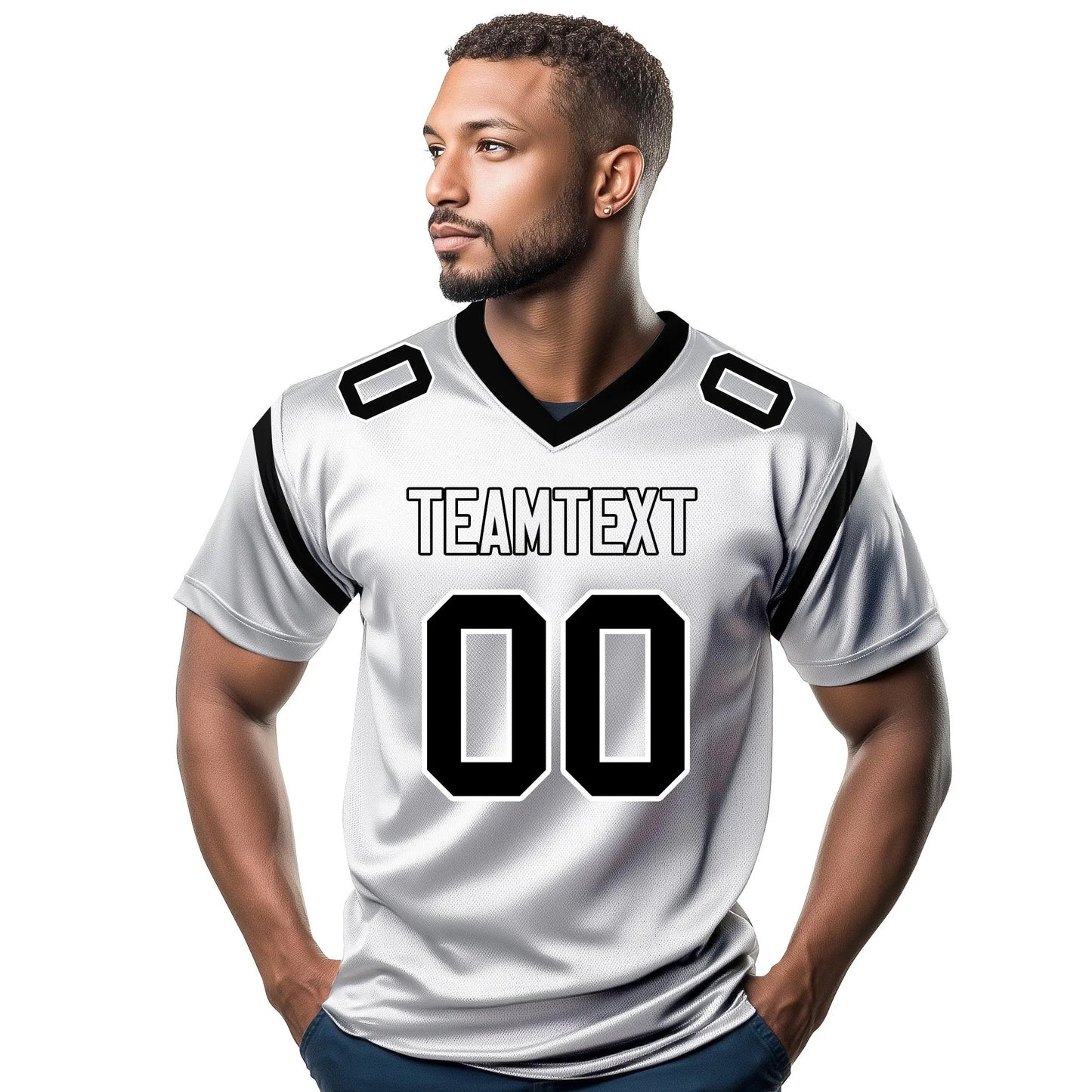 Fifaytech™ Custom Football and Rugby White Jerseys