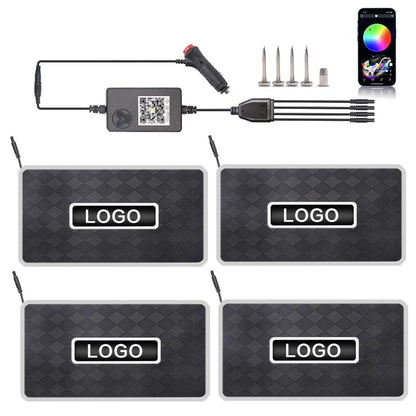 Fifaytech™ Customized Car Floor Mats Lights with Personalized Logos